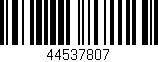 Código de barras (EAN, GTIN, SKU, ISBN): '44537807'