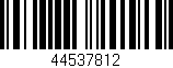 Código de barras (EAN, GTIN, SKU, ISBN): '44537812'