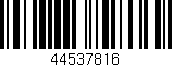 Código de barras (EAN, GTIN, SKU, ISBN): '44537816'