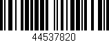 Código de barras (EAN, GTIN, SKU, ISBN): '44537820'
