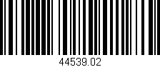Código de barras (EAN, GTIN, SKU, ISBN): '44539.02'