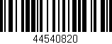 Código de barras (EAN, GTIN, SKU, ISBN): '44540820'