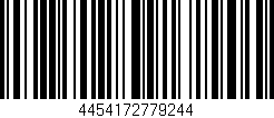 Código de barras (EAN, GTIN, SKU, ISBN): '4454172779244'