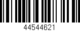 Código de barras (EAN, GTIN, SKU, ISBN): '44544621'