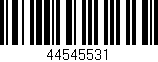 Código de barras (EAN, GTIN, SKU, ISBN): '44545531'
