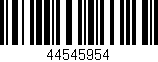 Código de barras (EAN, GTIN, SKU, ISBN): '44545954'