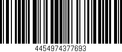 Código de barras (EAN, GTIN, SKU, ISBN): '4454974377693'