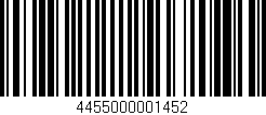 Código de barras (EAN, GTIN, SKU, ISBN): '4455000001452'