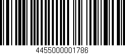 Código de barras (EAN, GTIN, SKU, ISBN): '4455000001786'