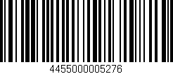 Código de barras (EAN, GTIN, SKU, ISBN): '4455000005276'
