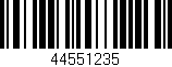 Código de barras (EAN, GTIN, SKU, ISBN): '44551235'