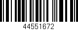 Código de barras (EAN, GTIN, SKU, ISBN): '44551672'