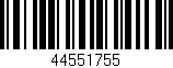 Código de barras (EAN, GTIN, SKU, ISBN): '44551755'