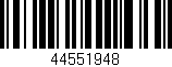 Código de barras (EAN, GTIN, SKU, ISBN): '44551948'