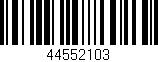 Código de barras (EAN, GTIN, SKU, ISBN): '44552103'