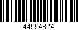 Código de barras (EAN, GTIN, SKU, ISBN): '44554824'