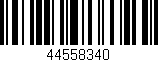 Código de barras (EAN, GTIN, SKU, ISBN): '44558340'