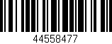 Código de barras (EAN, GTIN, SKU, ISBN): '44558477'