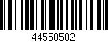 Código de barras (EAN, GTIN, SKU, ISBN): '44558502'