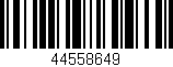 Código de barras (EAN, GTIN, SKU, ISBN): '44558649'