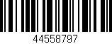 Código de barras (EAN, GTIN, SKU, ISBN): '44558797'