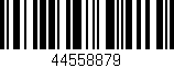 Código de barras (EAN, GTIN, SKU, ISBN): '44558879'