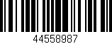 Código de barras (EAN, GTIN, SKU, ISBN): '44558987'