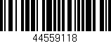 Código de barras (EAN, GTIN, SKU, ISBN): '44559118'