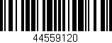 Código de barras (EAN, GTIN, SKU, ISBN): '44559120'