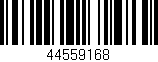 Código de barras (EAN, GTIN, SKU, ISBN): '44559168'