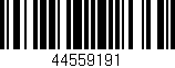 Código de barras (EAN, GTIN, SKU, ISBN): '44559191'