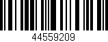 Código de barras (EAN, GTIN, SKU, ISBN): '44559209'