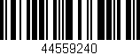 Código de barras (EAN, GTIN, SKU, ISBN): '44559240'