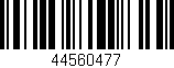 Código de barras (EAN, GTIN, SKU, ISBN): '44560477'