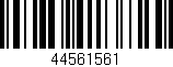 Código de barras (EAN, GTIN, SKU, ISBN): '44561561'