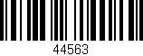 Código de barras (EAN, GTIN, SKU, ISBN): '44563'