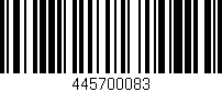 Código de barras (EAN, GTIN, SKU, ISBN): '445700083'