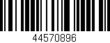Código de barras (EAN, GTIN, SKU, ISBN): '44570896'