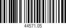 Código de barras (EAN, GTIN, SKU, ISBN): '44571.05'