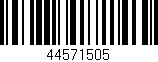 Código de barras (EAN, GTIN, SKU, ISBN): '44571505'