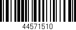Código de barras (EAN, GTIN, SKU, ISBN): '44571510'