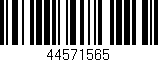 Código de barras (EAN, GTIN, SKU, ISBN): '44571565'
