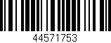 Código de barras (EAN, GTIN, SKU, ISBN): '44571753'