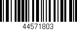 Código de barras (EAN, GTIN, SKU, ISBN): '44571803'