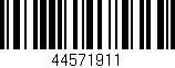 Código de barras (EAN, GTIN, SKU, ISBN): '44571911'
