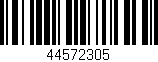 Código de barras (EAN, GTIN, SKU, ISBN): '44572305'