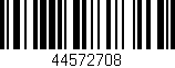 Código de barras (EAN, GTIN, SKU, ISBN): '44572708'