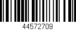 Código de barras (EAN, GTIN, SKU, ISBN): '44572709'