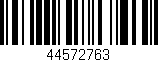 Código de barras (EAN, GTIN, SKU, ISBN): '44572763'