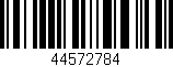 Código de barras (EAN, GTIN, SKU, ISBN): '44572784'